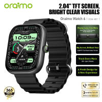 Oraimo OSW-807 Smart Watch 2.04″ TFT Display Bluetooth V5.3 Smartwatch Phone Call Step Heartrate Blood Large 300mAh Battery Waterproof Smartwatchs
