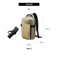 tomtoc T24 Gen 2 Crossbody Bag for Ipad & Macbook Men Sling Bag Daily Shoulder Bag