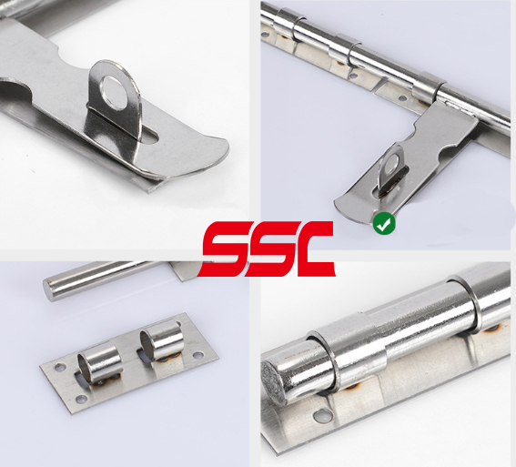 SSC Hardware Stainless Steel Gate Barrel Bolt Heavy Duty Gate Door Bolt