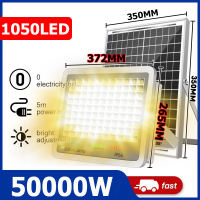 Slamp Solar Light Outdoor Waterproof 50000W Heavy Duty solar lights with solar panel Light Control Sensor Switch solar garden lights 4 in 1 Bright Lamp Beads solar flood light with Remote Control