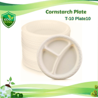Disposable Cornstarch Plate 50pcs Eco King Paper Plates Eco-Friendly Tableware Home Easy Serve Plates