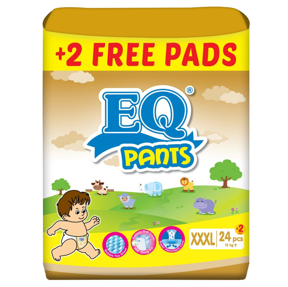 EQ Pants Big Pack XXXL (15kg up) - 24 pcs x 1 (24 pcs) - Diaper Pants