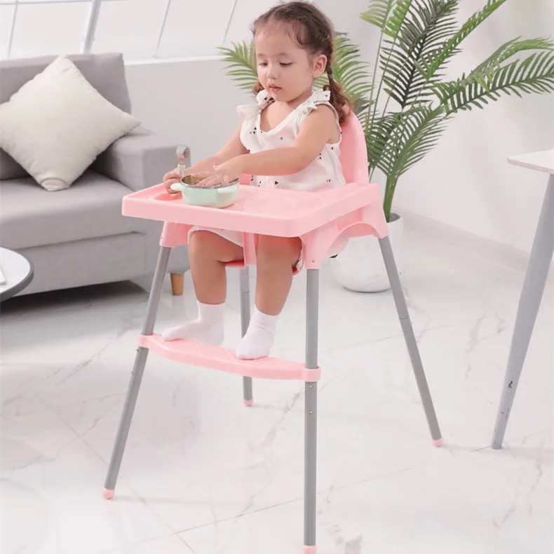 HOB Foldable Baby Feeding High Chair Dining Eating Highchair Baby Booster Seat Adjustable Height ER202