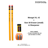 MONGOL Pencil Exam Set with Eraser & Sharpener