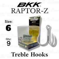 BKK RAPTOR-Z Treble Fishing Hooks