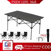 95-57-50CM Outdoor folding table and chairs set made of aluminum alloy portable camping folding table and chairs outdoor fishing picnic party table