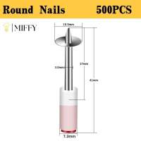 MIFFY 500PCS Nails Fits Manual Tufting Gun Steel Rivet Tool Concrete Wall Anchor Wire Slotting Device Decoration Parts