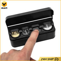 4 Grid Plastics Car Coin Organizer Case Loose Change Money Storage Box Container Money Coin Holders Organizer Taxi Car Coin Changer Dispenser Plastic Coin Storage Box Wallet Organizer Holder Car Coin Box