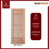Matimco Gudwood Solid Engineered Wood Door 70x210 / 80x210 / 90x210 Easy Installation Premium Stylish Elegant Door SED 008-M