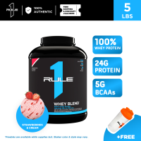 Rule1 R1 Whey Protein (Whey Blend) 5lbs. FREE Shaker