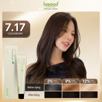 Bremod Premium Series Cocoa Butter Hair Color hair dye Permanent Hair Color fashion color (Milk Tea Ash，Brown，Mocha，Gray，Blonde)100ml Hair Dye BR-R308