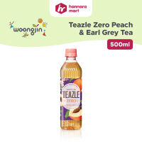 Woongjin Teazle Zero Peach and Earl Grey Tea Drink 500ml  | Hannara Mart