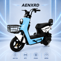 Q8 Electric Bicycle NFC Card 800W 48V 12AH Adult E Bike 2025 Version Long Range with 4 Batteries Free Rearview Mirror  Remote Control