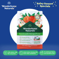 Wonderhome Natural Laundry Detergent Powder Eco Pouch 1.7 KG Fuji Apple And Peach Grove