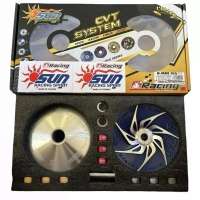 SUN RACING PULLY SYSTEM PULLEY SET FOR NMAX AEROX MIO I 125 CLICK 125 MIO 100 CLICK 150 PCX 160 MXI 125 SOUL I 115 NEW LATEST VERSION