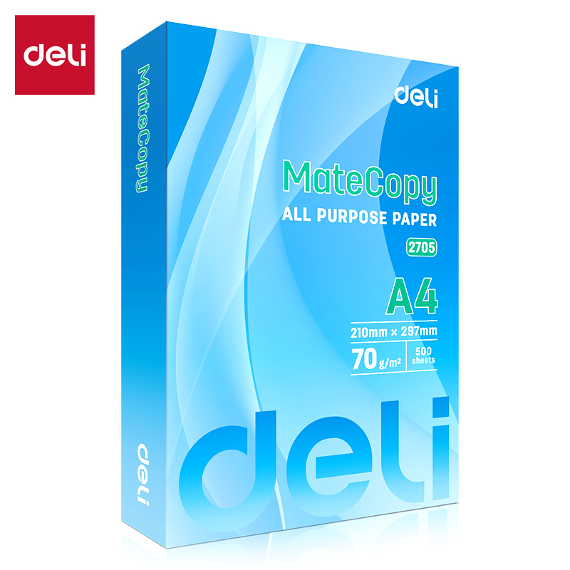 Deli Bond Paper A4 Bond Paper High Performance Copy Printing Paper A4-70g E2705