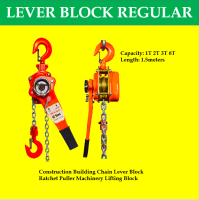 Maco1-2-3-6 Tons Lever Block | Lifting Chain Block 1 Ton x 1.5 Meters (Black Chain) Red 1 Ton x 1.5 Meters Orange 2 Tons x 1.5 Meters 3 Tons x 1.5 Meters 6 Tons x 1.5 Meters (2 Chain Leg) Towing Products