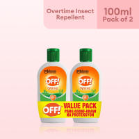Off Insect Repellent Lotion Overtime Twin Pack 100ml