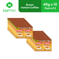 Kopiko 3in1 Coffee - Brown Twin Pack 40g x 10 sachets - Pack of 2