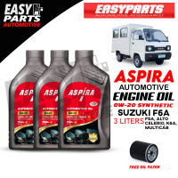 Aspira Automotive Engine Oil Synthetic 3L Suz. F6A F5A Alto Celerio K6A Multicab