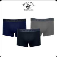 Beverly Hills Polo Club Modal Cotton Mens Underwear Boxer Briefs for Men 3 Pack (BLK/BLU/GRE)