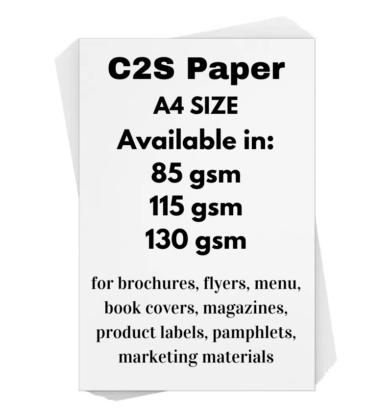C2S Paper A4 / A5 in 85gsm | 115gsm | 130gsm