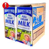 Milk 6 pack 3.8% HARVEY FRESH Full Cream MILK UHT 1L