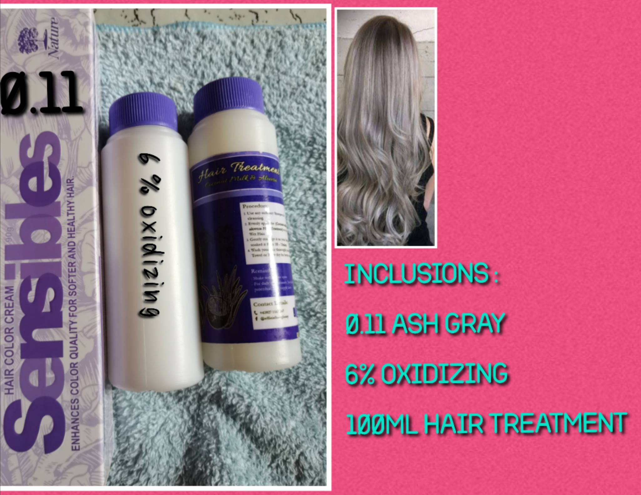 Hair Bleaching Set with 100ml and 250ml Purple Toner Keragloss review