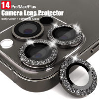 Diamond Camera Lens Protector For iPhone 16 15 11 14 12 13 Pro Max 12 13 Mini 14 Plus Premium HD Tempered Glass Metal Lens Protective Ring Case Cover