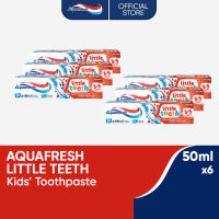 Aquafresh Little Teeth Kids Toothpaste (3-5 Years Old) 50ml x6 for Protection of Growing Teeth
