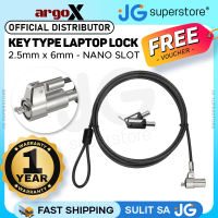 ArgoX Key Type Security Laptop Lock Cable with Braided Carbon Steel Wire - 2.5 x 6mm Nano Slot for PC Laptop Computer Desktop Monitor CPU | SP-KL803 | JG superstore