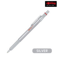 rOtring 600 Premiun Ballpoint Pen -  Medium Tip Full Metal Hexagonal Body 0.5/0.7 Black Silver Red Blue Green for College Writing Pen Architecture Engineering School Office