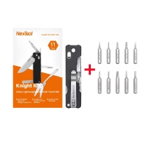 Nextool 11 In 1 Pocket Multitool K30 Knight EDC Multi-tool Outdoor Folding Multitool Mini Portable Folding Scissors AwI Flat-head screwdriver Scissors Tweezers Clip Hand Tool