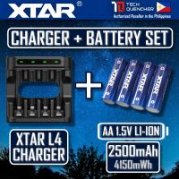 XTAR AA 1.5v 2500mAh (4150mWh) Rechargeable Battery - Lithium-Ion -Built-In LED Indicator - Protected