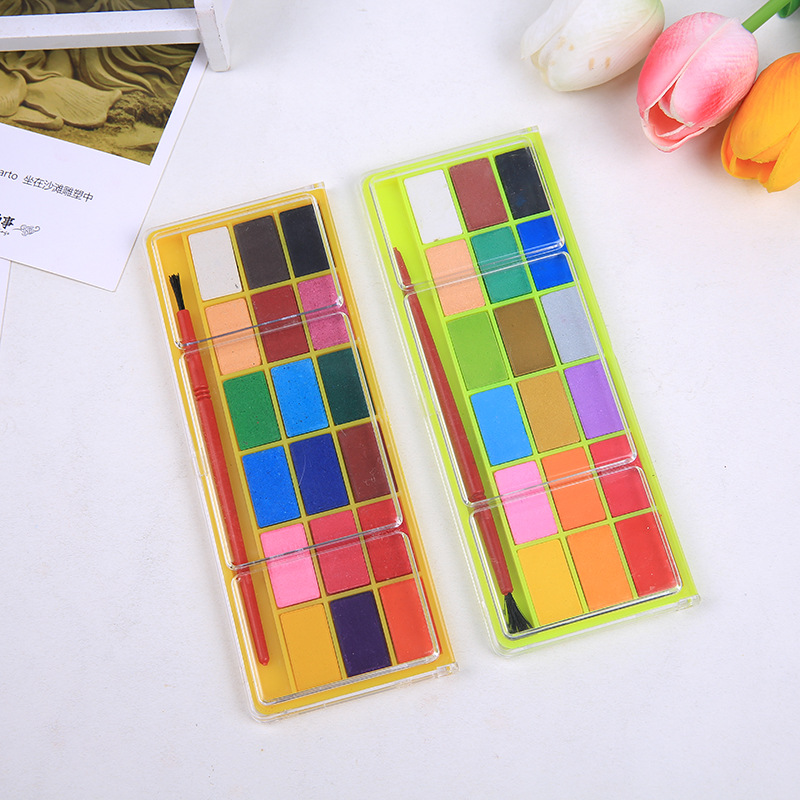 18pcs Color Available Water Color for Kids Painting Supplies School Supplies