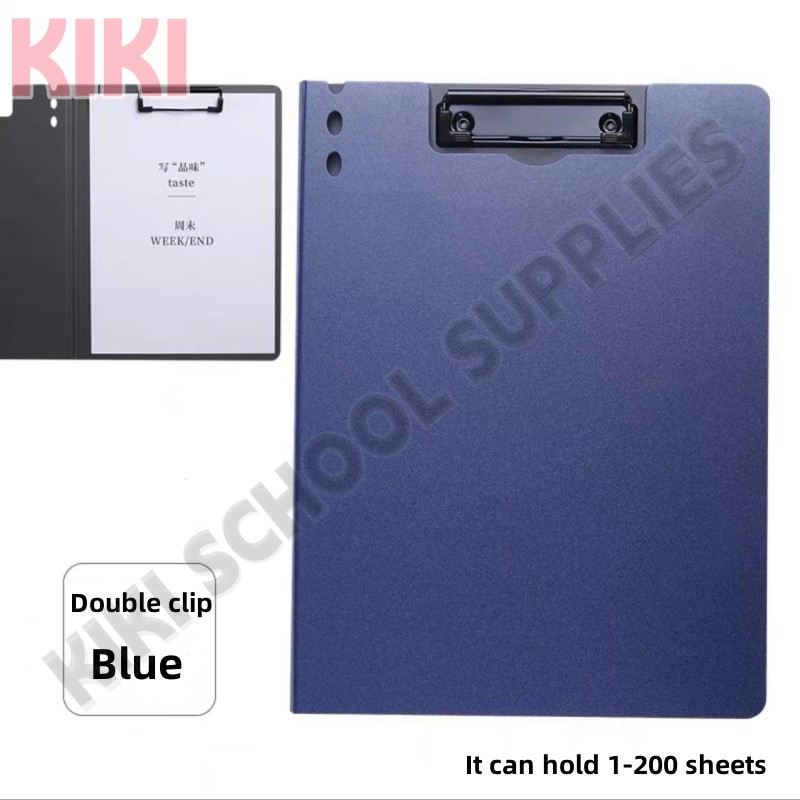KK A4 Clipboard Document Folder Single/Double Clip Board File Student School Office Supplies Stationery