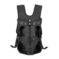 DUDU Pet Dog Front Backpack Multi-Adjustable Small Dog Chest Harness Legs Outward Easy Installation Puppy Travel Backpack Harness Dog Front Backpack