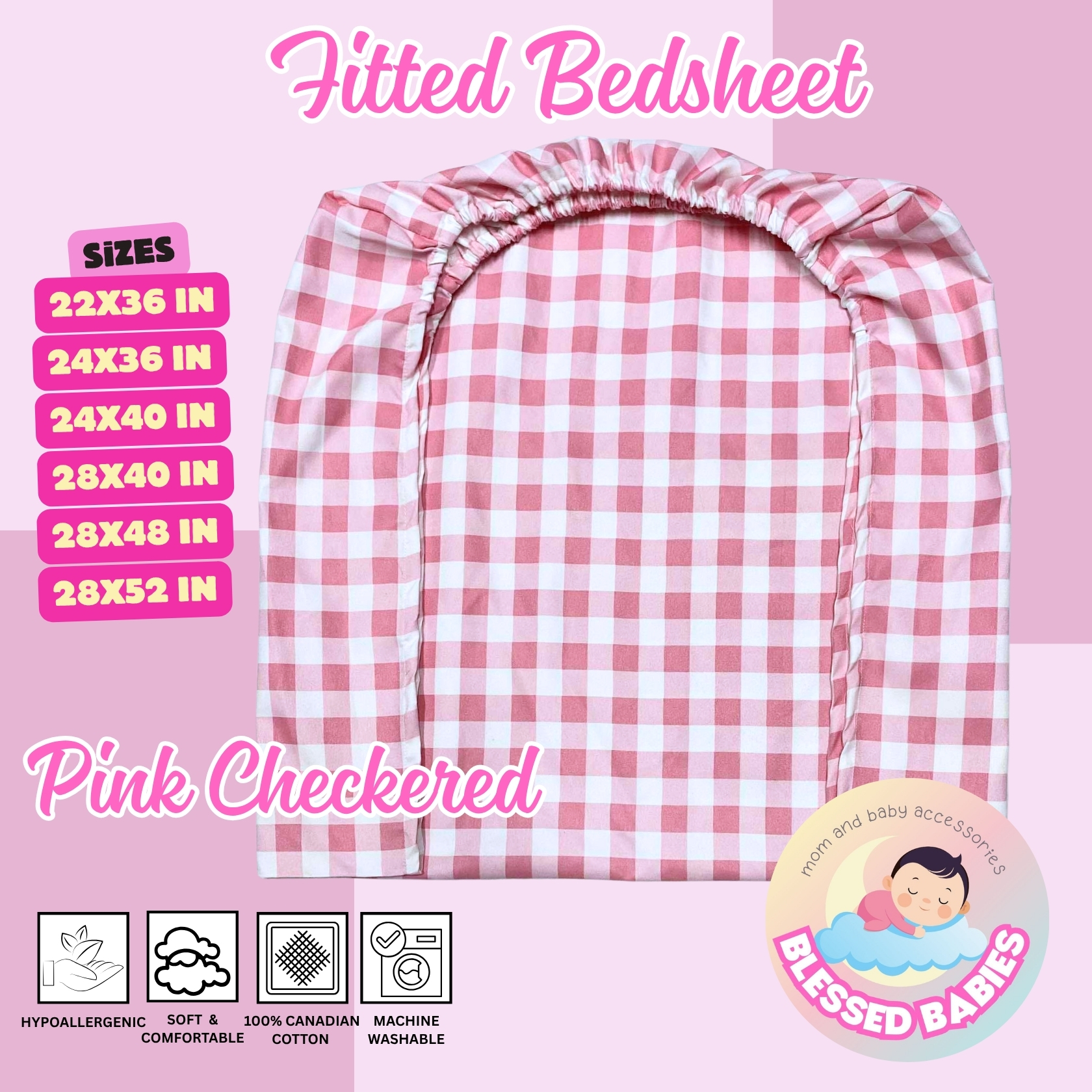 Fitted Bedsheet Only for Crib Foam for Baby