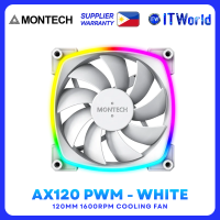 Montech AX120 PWM Series - 120mm 800–1600 RPM ARGB Rifle Bearing Case Fan itw