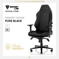 Secretlab TITAN Evo NanoGen™ Edition with Next-Gen Materials Chair - Pure Black with Head Pillow