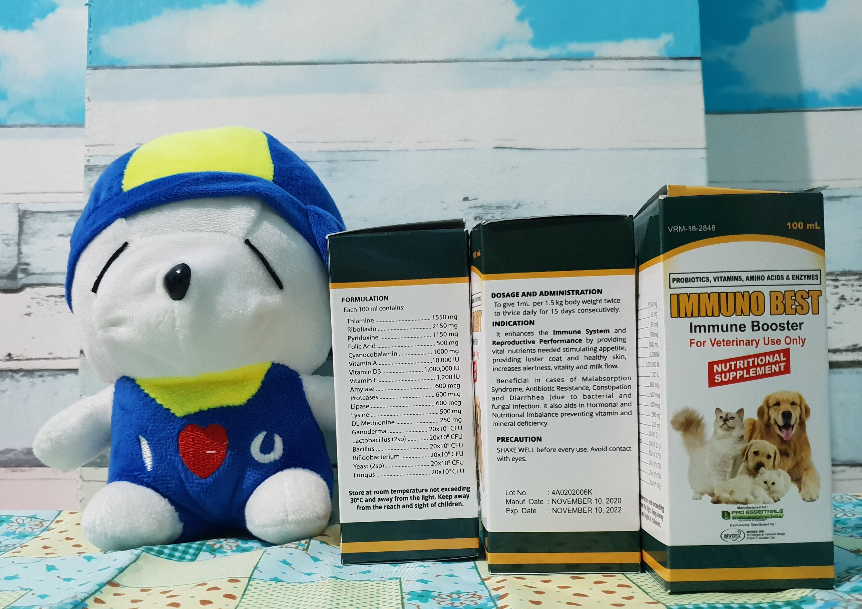 Immuno Best Probiotic and Multivitamins for Dogs and Cats (100ml