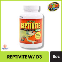 Zoo Med Reptivite w/ D3 8oz Zoomed Tortoise Vitamins Reptile Vitamins Bearded Dragon Iguana Supplements