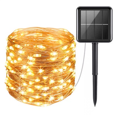 Solar 100 led string fairy light Christmas light with Outdoor Waterproof Garden /Party LED Solar String Lights Bubbles Crystal Fairy