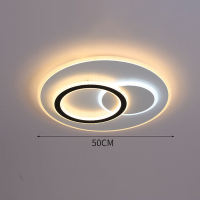 LED Ceiling Lights Nordic Minimalist Tri-Color Dimmable Flush Mount Light Acrylic Drop Light Ceiling for Bedroom Living Study Room Decorative Lighting