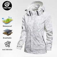 TECTOP Womens Jackets Waterproof Motorcycle Windbreaker Outdoor Sports Hiking Rain Jacket Coat Hood Removable
