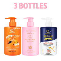 3 BOTTLES DW New Double Whitening Lotion 300ml (Free combination）