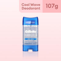Gillette Clear Gel Antiperspirant and Deodorant for Men Cool Wave Scent 107g (3.8 oz)