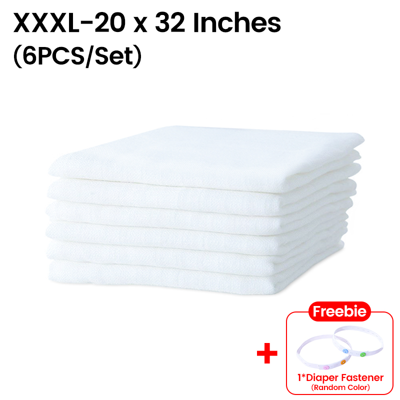 【Free Gift】12PCS/6PCS Birdseye Lampin Cloth Diaper Washable Set Sale for Newborn Baby Cloth Diapers Cotton L XL XXXL