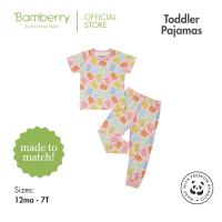 Bamberry Bamboo Fabric Short Sleeves Pajama Set for Kids - Pawikan Colorful Turtle Print