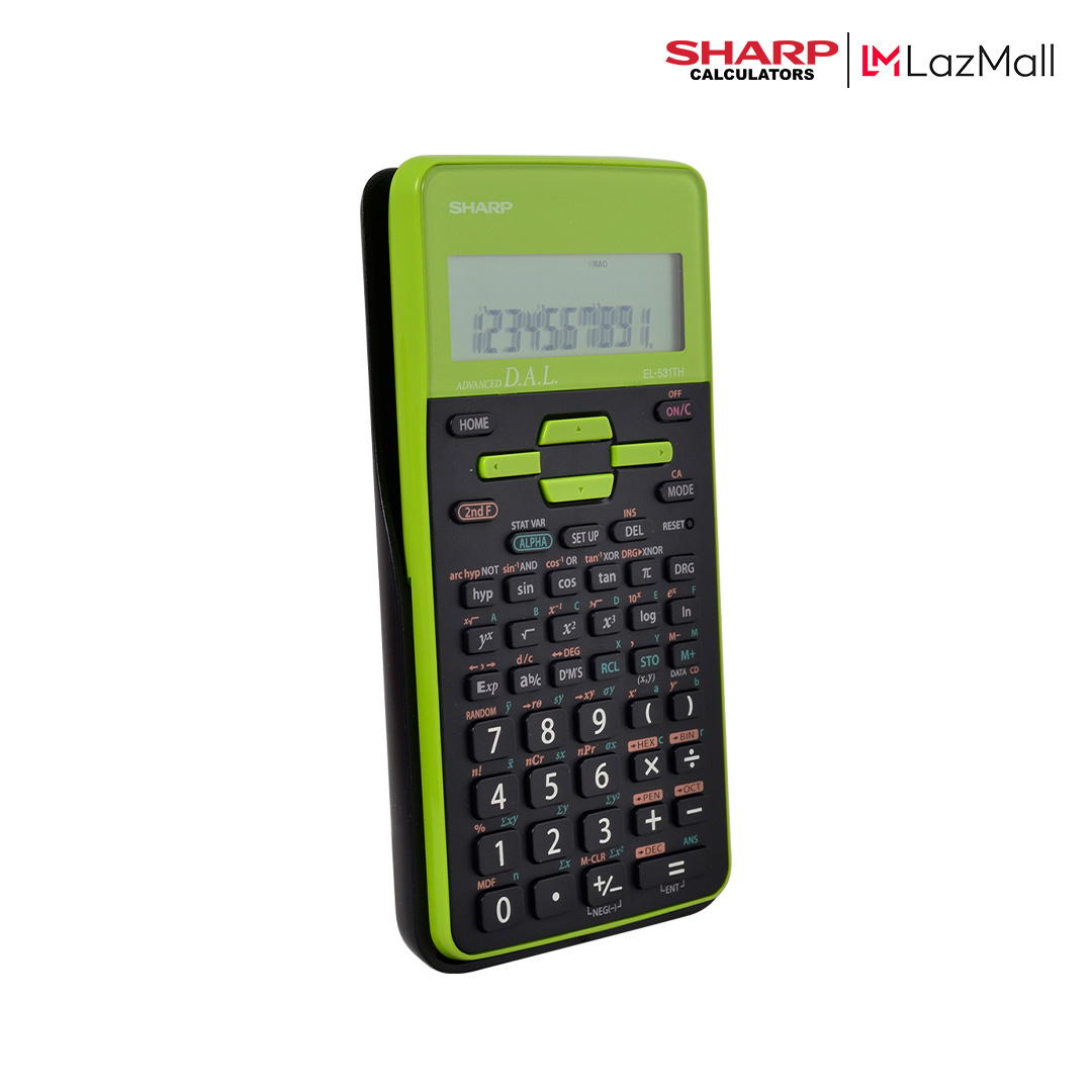 Sharp Scientific Calculator EL-531TH for Students - Compact Battery-operated 2-line display with Hard Cover 273 Functions — Sharp Calculator